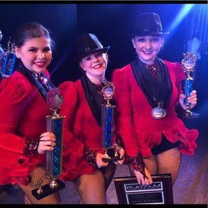 Very stylish tap costume. Looks fantastic on stage